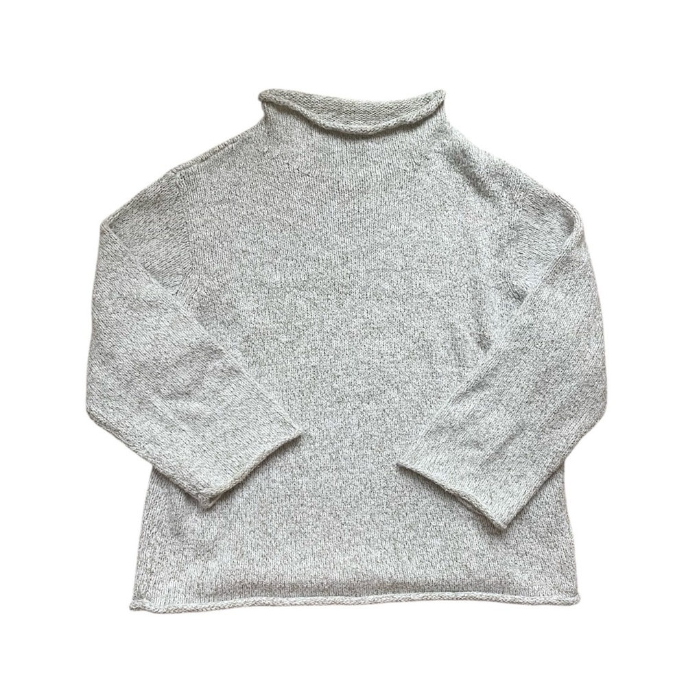 vintage LL Bean roll hem knit sweater
